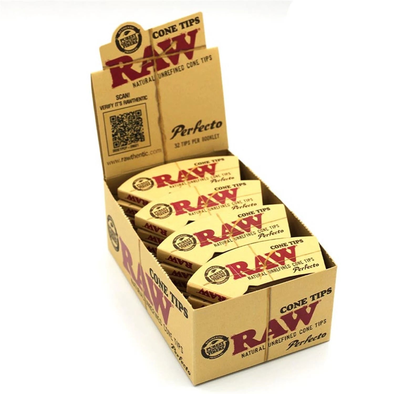 RAW Cone Tips Perfecto Box 24 Hefte á 32 Filter Tips RAW